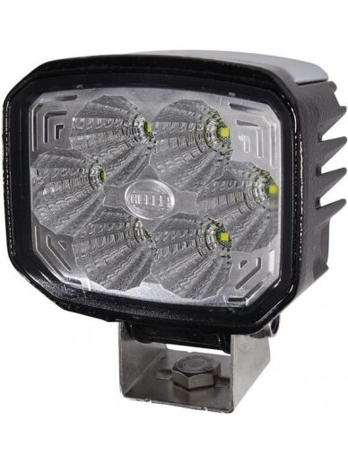 Darbinis LED žibintas, 22W, 1300lm, stačiakampis, 12/24V, skaidrus/baltas, 112x62x129mm Deutsch kištukas, 6 LED, Hella Darbinis LED žibintas, 22W, 1300lm, stačiakampis, 12/24V, skaidrus/baltas, 112x62x129mm Deutsch kištukas, 6 LED, Hella