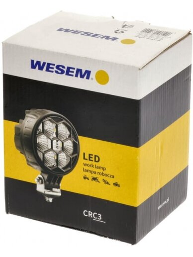 Darbinis LED žibintas, 24W, 1500lm, apvali, 10/30V, Ø 117mm, prožektorius, 6 LED, Kramp 2 Darbinis LED žibintas, 24W, 1500lm, apvali, 10/30V, Ø 117mm, prožektorius, 6 LED, Kramp 2