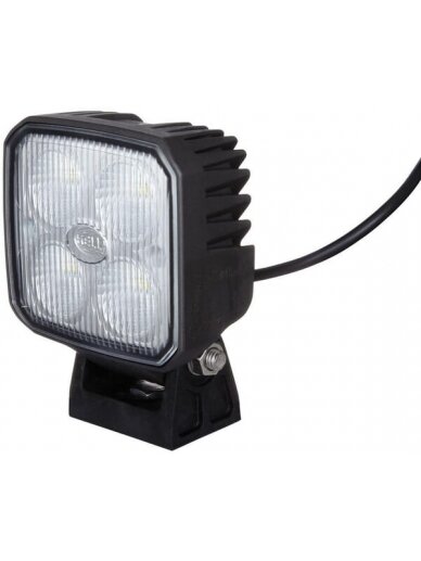 Darbinis LED žibintas, 25W, 1200lm, kvadratinis, 12/24V, skaidrus, 90mm, potvynio, 4 LED, "Hella Darbinis LED žibintas, 25W, 1200lm, kvadratinis, 12/24V, skaidrus, 90mm, potvynio, 4 LED, "Hella