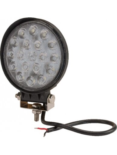 Darbinis LED žibintas, 36W, 2850lm, apvali, 10/30V, Ø 113,9 mm, potvynio, 18 LED, Kramp Darbinis LED žibintas, 36W, 2850lm, apvali, 10/30V, Ø 113,9 mm, potvynio, 18 LED, Kramp