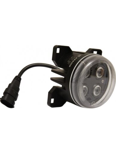 Darbinis LED žibintas, 40W, 4000lm, apvalus, 10/30V, Ø 90mm, H11/Deutsch kištukas, taškinis, 4 LED, Kramp 2 Darbinis LED žibintas, 40W, 4000lm, apvalus, 10/30V, Ø 90mm, H11/Deutsch kištukas, taškinis, 4 LED, Kramp 2