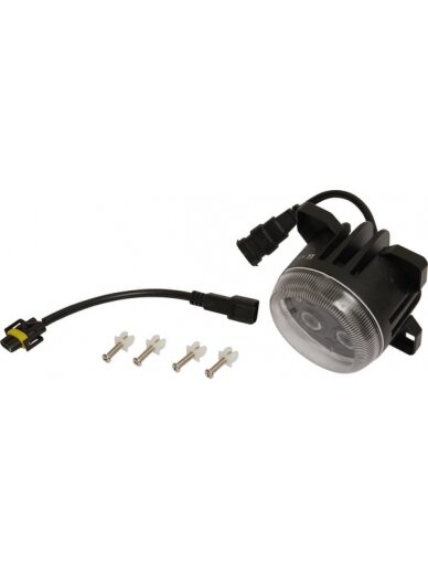 Darbinis LED žibintas, 40W, 4000lm, apvalus, 10/30V, Ø 90mm, H11/Deutsch kištukas, taškinis, 4 LED, Kramp 5
