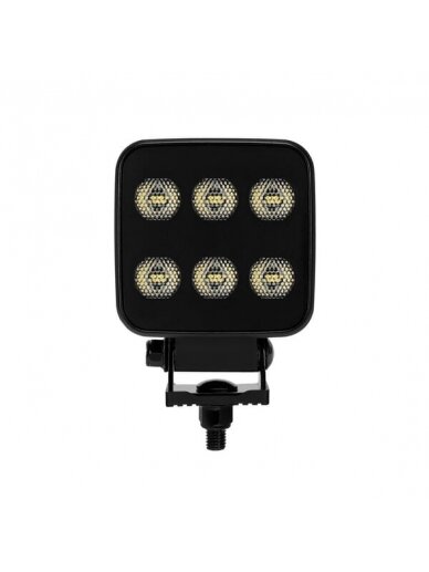 Darbinis LED žibintas, 60W, 6600lm, kvadratinis, 12/24V, baltas, 92x109.5x51.1mm Deutsch kištukas, platus šviesos srautas, 12LED's 6 Darbinis LED žibintas, 60W, 6600lm, kvadratinis, 12/24V, baltas, 92x109.5x51.1mm Deutsch kištukas, platus šviesos srautas, 12LED's 6