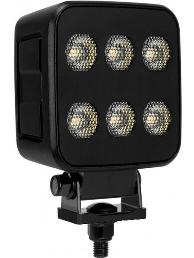 Darbinis LED žibintas, 60W, 6600lm, kvadratinis, 12/24V, baltas, 92x109.5x51.1mm Deutsch kištukas, platus šviesos srautas, 12LED's 7 Darbinis LED žibintas, 60W, 6600lm, kvadratinis, 12/24V, baltas, 92x109.5x51.1mm Deutsch kištukas, platus šviesos srautas, 12LED's 7