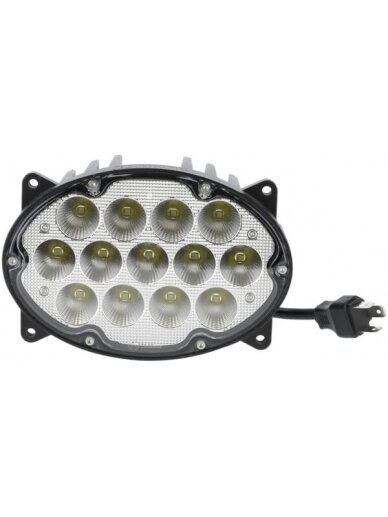 Darbinis LED žibintas, 65W, 5200lm, ovalus, 10/30V, 161x110x90mm, platus prožektorius, 13 LED, H4, Kramp 1