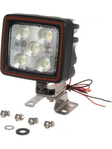 Darbinis LED žibintas, 67W, 5600lm, kvadratinis, 10/30V, baltos spalvos, Deutsch kištukas, plataus spindulio, 20 LED, Kramp 1 Darbinis LED žibintas, 67W, 5600lm, kvadratinis, 10/30V, baltos spalvos, Deutsch kištukas, plataus spindulio, 20 LED, Kramp 1