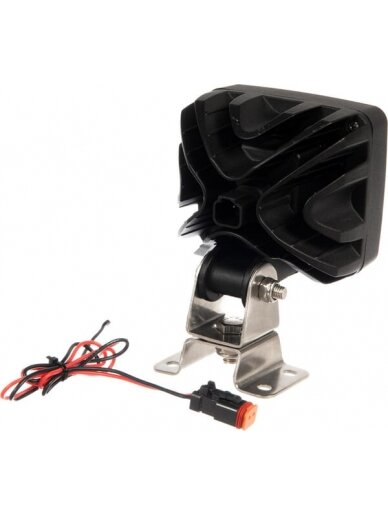 Darbinis LED žibintas, 67W, 5600lm, kvadratinis, baltas, 111x82,5x99mm, "Deutsch" kištukas, platus šviesos srautas, 20 šviesos diodų, "Kramp 5 Darbinis LED žibintas, 67W, 5600lm, kvadratinis, baltas, 111x82,5x99mm, "Deutsch" kištukas, platus šviesos srautas, 20 šviesos diodų, "Kramp 5
