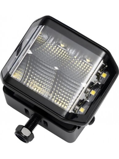 Darbinis LED žibintas, 70W, 8400 lm, kvadratinis, 12/24V, baltas, 97x77x75mm Deutsch kištukas, Flood, 10 LED diodų 2 Darbinis LED žibintas, 70W, 8400 lm, kvadratinis, 12/24V, baltas, 97x77x75mm Deutsch kištukas, Flood, 10 LED diodų 2