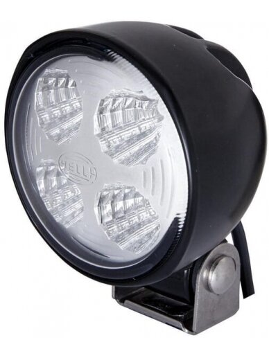 Darbinis LED žibintas, 800lm, apvalus, 12/24V, skaidrus, tvirtinamas varžtais, Ø 83mm, 4 LED, Hella Darbinis LED žibintas, 800lm, apvalus, 12/24V, skaidrus, tvirtinamas varžtais, Ø 83mm, 4 LED, Hella