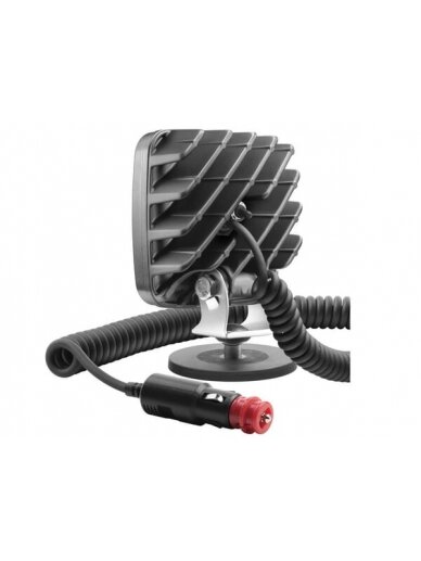 Darbinis LED žibintas su jungikliu, R23, 22W, 1600lm, kvadratinis, 12-24V, 145x105x50mm, plačiajuostis, Wesem 1