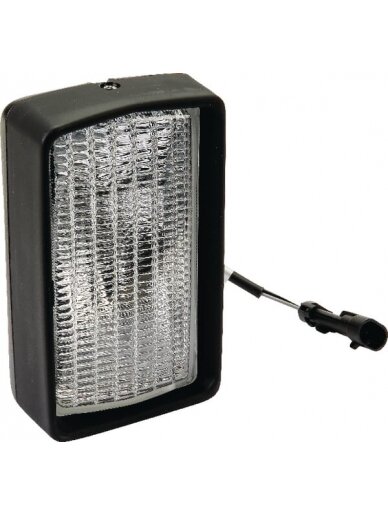 Darbinis šviestuvas RH halogeninis, 55/70W, stačiakampis, 12/24V, skaidrus, 96 mm AMP kištukas, Cobo Darbinis šviestuvas RH halogeninis, 55/70W, stačiakampis, 12/24V, skaidrus, 96 mm AMP kištukas, Cobo