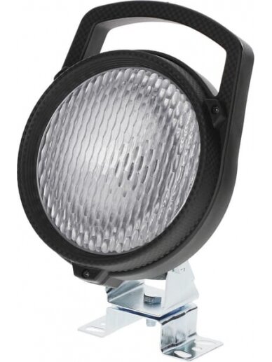 Darbo lempa halogeninė, 55/70W, apvali, 12 V, skaidri, Ø 160 mm
