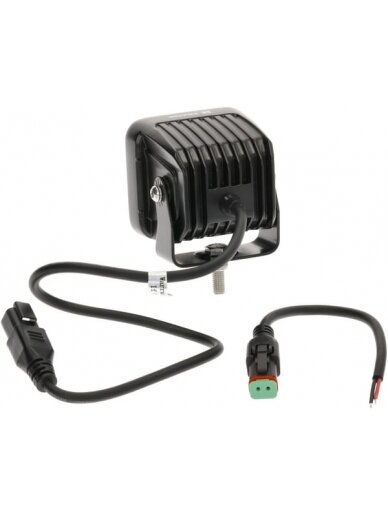 Darbo šviesa netiesioginė LED, 40W, 4800lm, kvadratinė, 12/24V, balta, 81x82,5x67,5 mm Deutsch kištukas, taškinė šviesa, 4LED's 2 Darbo šviesa netiesioginė LED, 40W, 4800lm, kvadratinė, 12/24V, balta, 81x82,5x67,5 mm Deutsch kištukas, taškinė šviesa, 4LED's 2