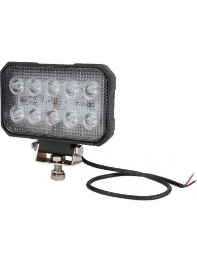 Darbo šviesos diodas LED, 15W, 1900lm, stačiakampis, 10/30V, 150x37x100mm, taškinis, 10 LED, Kramp 3