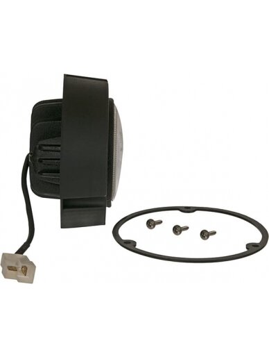 Darbo šviesos diodas LED, 36W, 4000lm, apvalus, 10-30V, Ø 119mm, AMP 2 kontaktų, plataus spindulio, 3 LED, Kramp 2