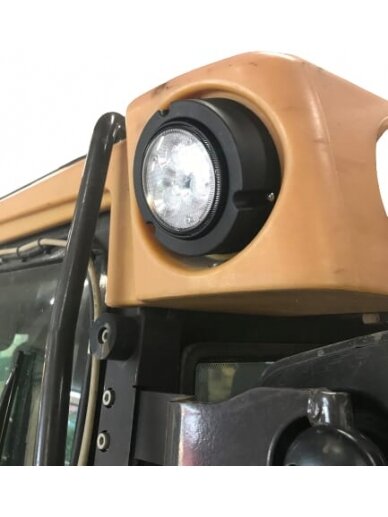 Darbo šviesos diodas LED, 36W, 4000lm, apvalus, 10-30V, Ø 119mm, AMP 2 kontaktų, plataus spindulio, 3 LED, Kramp 9