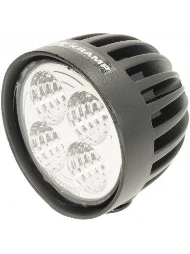 Darbo šviesos diodas LED, 40W, 4000lm, apvalus, baltas, 10/30 V, 84x126x71,8 mm, AMP kištukas, taškinė žibintas, 4 LED, 360 laipsnių, Kramp 3