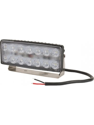 Darbo šviesos diodas LED, 42W, 3800lm, stačiakampis, 10/30V, 140.2x41.8x57.2mm, prožektorius, Kramp