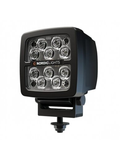 Darbo šviesos diodas LED, 42W, 400lm, kvadratinis, 12/24V, mėlynas, prisukamas, Deutsch 2-pin, taškinis, 10 LED, Scorpius 400 Blue by Nordic Lights