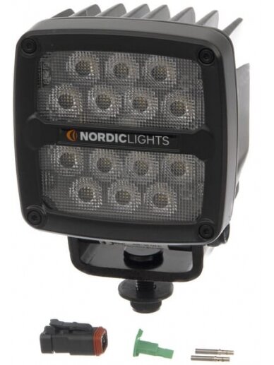 Darbo šviesos diodas LED, 50W, 7000lm, kvadratinis, 12/24V, baltas, tvirtinamas varžtais, Deutsch 2 kontaktų, platus šviesos srautas, 14 LED, Scorpius PRO 445, Nordic Lights Darbo šviesos diodas LED, 50W, 7000lm, kvadratinis, 12/24V, baltas, tvirtinamas varžtais, Deutsch 2 kontaktų, platus šviesos srautas, 14 LED, Scorpius PRO 445, Nordic Lights