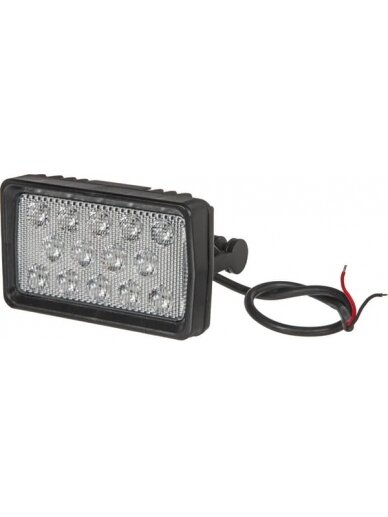 Darbo žibintas LH LED, 21W, 2600lm, stačiakampio formos, 10-30V, balta, 158x84x95mm, Flood, 14 LED, Kramp