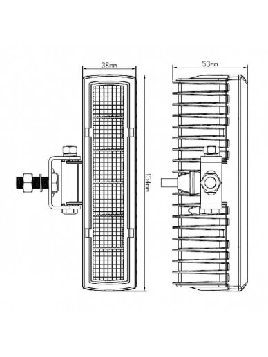 Darbo žibintas netiesioginė 18W 1500LM 6