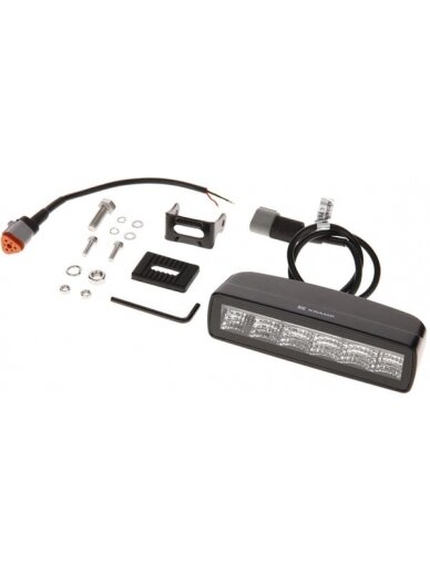 Darbo žibintas netiesioginė LED, 30W, 2880lm, stačiakampė, 12/24V, balta/oranžinė, 157x49,7x60mm Deutsch kištukas, Flood, 6LED's Darbo žibintas netiesioginė LED, 30W, 2880lm, stačiakampė, 12/24V, balta/oranžinė, 157x49,7x60mm Deutsch kištukas, Flood, 6LED's