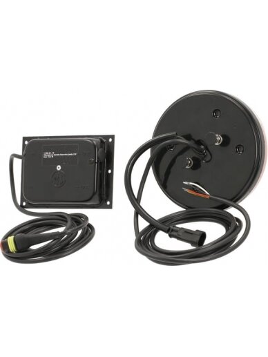 Daugiafunkcinis galinis LED žibintas, apvalus, 12 V (integruota varža), Ø 142 mm, Kramp 1 Daugiafunkcinis galinis LED žibintas, apvalus, 12 V (integruota varža), Ø 142 mm, Kramp 1