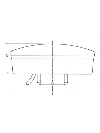 Daugiafunkcinis galinis LED žibintas, apvalus, 12 V (integruota varža), Ø 142 mm, Kramp 5