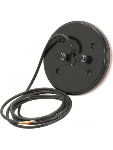 Daugiafunkcinis galinis LED žibintas, apvalus, 12 V, Ø 142 mm, Kramp 1 Daugiafunkcinis galinis LED žibintas, apvalus, 12 V, Ø 142 mm, Kramp 1