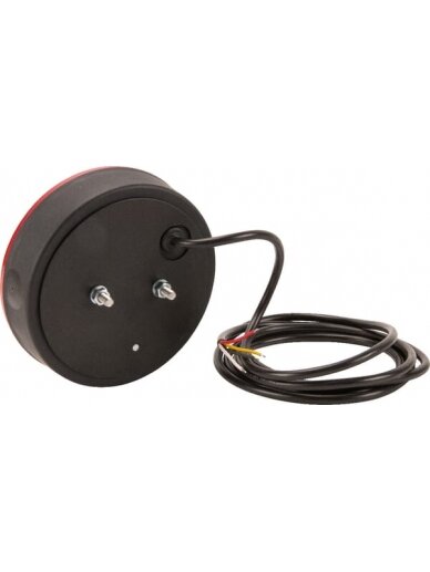 Daugiafunkcinis galinis LED žibintas, apvalus, 24 V (integruota varža), Ø 142 mm, Kramp 3 Daugiafunkcinis galinis LED žibintas, apvalus, 24 V (integruota varža), Ø 142 mm, Kramp 3