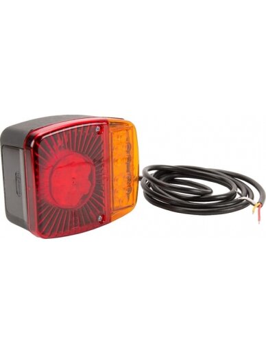 Daugiafunkcinis galinis LED žibintas, kvadratinis, 12-24 V, 121x101x56 mm, Kramp 2 Daugiafunkcinis galinis LED žibintas, kvadratinis, 12-24 V, 121x101x56 mm, Kramp 2