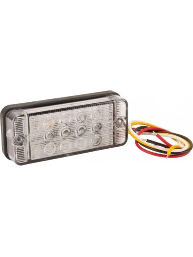 Daugiafunkcinis galinis LED žibintas, stačiakampis, 12-24 V, 107,4x46,7x23 mm, Kramp 1