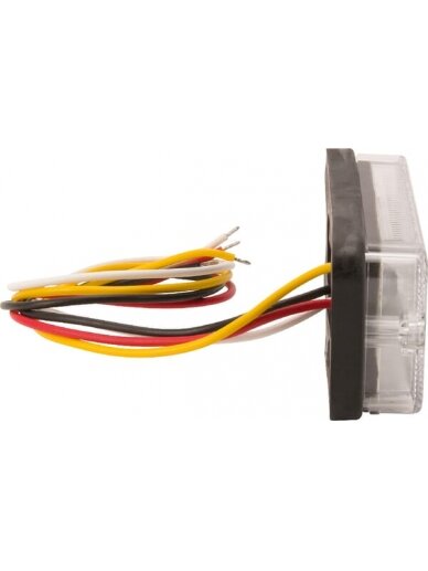 Daugiafunkcinis galinis LED žibintas, stačiakampis, 12-24 V, 107,4x46,7x23 mm, Kramp 2 Daugiafunkcinis galinis LED žibintas, stačiakampis, 12-24 V, 107,4x46,7x23 mm, Kramp 2