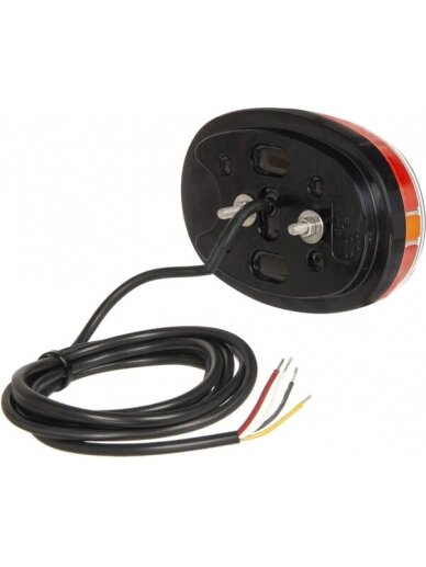 Daugiafunkcinis galinis LED žibintas, stačiakampis, 12-24 V, 136,4x91x40 mm, Kramp 2