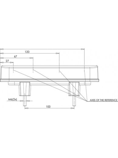 Daugiafunkcinis galinis LED žibintas, stačiakampis, 12-24 V, 200,5x85x40 mm, Kramp 7 Daugiafunkcinis galinis LED žibintas, stačiakampis, 12-24 V, 200,5x85x40 mm, Kramp 7