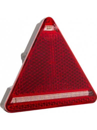 Daugiafunkcinis galinis LH šviesos diodas, trikampis, 12-24 V, 163x144x38,8 mm, 5 kontaktų, Kramp Daugiafunkcinis galinis LH šviesos diodas, trikampis, 12-24 V, 163x144x38,8 mm, 5 kontaktų, Kramp
