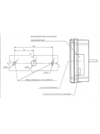 Daugiafunkcinis galinis LH žibintas Halogeninis, stačiakampis, 12/24V, 242x134x58mm, 5 kontaktų, Kramp 5
