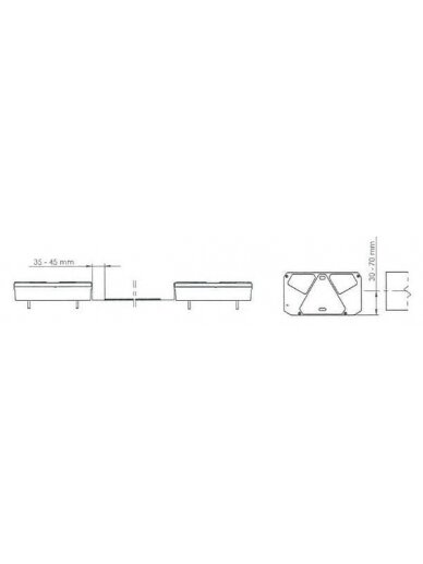 Daugiafunkcinis galinis LH žibintas Halogeninis, stačiakampis, 12/24V, 242x134x58mm, 5 kontaktų, Kramp 6