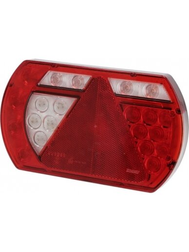 Daugiafunkcinis galinis LH žibintas LED, SMART, 12 V, 236x140x24,3 mm, 5 kontaktų bajonetas, Kramp Daugiafunkcinis galinis LH žibintas LED, SMART, 12 V, 236x140x24,3 mm, 5 kontaktų bajonetas, Kramp
