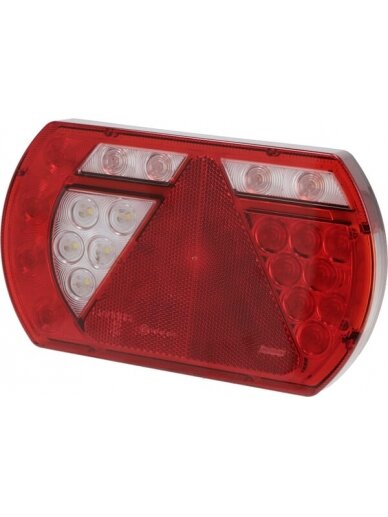 Daugiafunkcinis galinis LH žibintas LED, SMART, 12 V, 236x140x24,3 mm, 6 kontaktų bajonetas, Kramp Daugiafunkcinis galinis LH žibintas LED, SMART, 12 V, 236x140x24,3 mm, 6 kontaktų bajonetas, Kramp