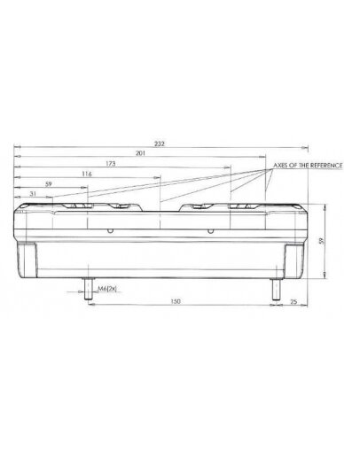 Daugiafunkcinis galinis LH žibintas LED, stačiakampis, 12-24 V, 232x142x59 mm, Kramp 6