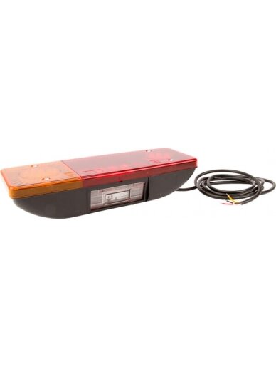 Daugiafunkcinis galinis LH žibintas LED, stačiakampis, 12-24 V, 287,5x100,5x65 mm, Kramp 1
