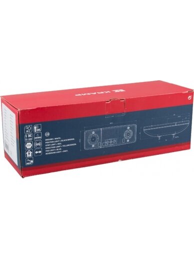 Daugiafunkcinis galinis LH žibintas LED, stačiakampis, 12-24 V, 287,5x100,5x65 mm, Kramp 3 Daugiafunkcinis galinis LH žibintas LED, stačiakampis, 12-24 V, 287,5x100,5x65 mm, Kramp 3
