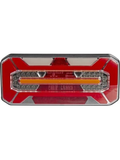 Daugiafunkcinis galinis LH žibintas LED, stačiakampis, 12-24 V, 306x133x60,6 mm, Kramp 3 Daugiafunkcinis galinis LH žibintas LED, stačiakampis, 12-24 V, 306x133x60,6 mm, Kramp 3