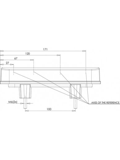 Daugiafunkcinis galinis LH žibintas LED, stačiakampis, 12-24V, 200.5x85x40mm, Kramp 6 Daugiafunkcinis galinis LH žibintas LED, stačiakampis, 12-24V, 200.5x85x40mm, Kramp 6