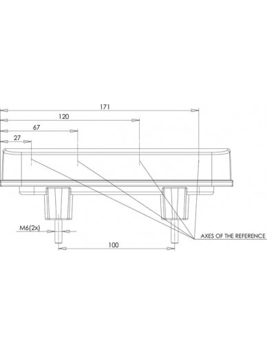 Daugiafunkcinis galinis LH žibintas LED, stačiakampis, 12-24V, 200.5x85x40mm, Kramp 6 Daugiafunkcinis galinis LH žibintas LED, stačiakampis, 12-24V, 200.5x85x40mm, Kramp 6