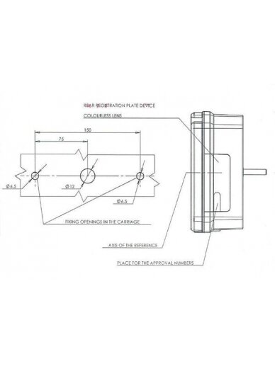 Daugiafunkcinis galinis LH žibintas stačiakampis, 12/24V, 242x134x58mm, gopart 7