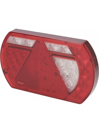 Daugiafunkcinis galinis RH žibintas LED, 12 V, 236x140x24,3 mm, 5 kontaktų bajonetas, Kramp Daugiafunkcinis galinis RH žibintas LED, 12 V, 236x140x24,3 mm, 5 kontaktų bajonetas, Kramp