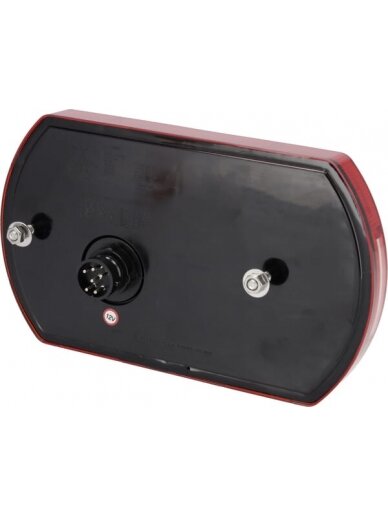 Daugiafunkcinis galinis RH žibintas LED, 12 V, 236x140x24,3 mm, 6 kontaktų bajonetas, Kramp 1 Daugiafunkcinis galinis RH žibintas LED, 12 V, 236x140x24,3 mm, 6 kontaktų bajonetas, Kramp 1